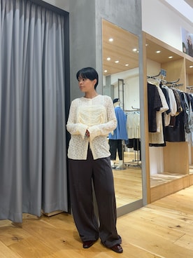 「アイテム（トップス）」を使った、miyuki koikeさん（レディース・156cm）の夏コーディネート