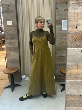 「アイテム（ワンピース/ドレス）」を使った、miyuki koikeさん（レディース・156cm）の冬コーディネート