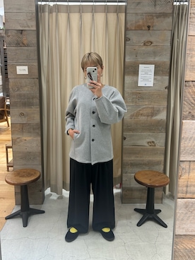 「アイテム（トップス）」を使った、miyuki koikeさん（レディース・156cm）の冬コーディネート