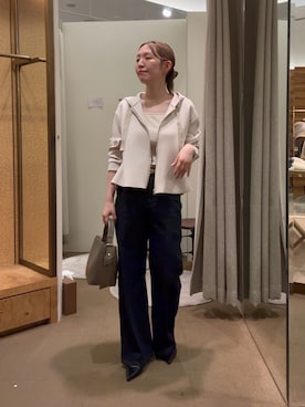 「Jena espace merveilleux（ジェナ　エスパスメルヴェイユ）のアイテム（Tシャツ/カットソー）」を使った、つっちぃさん（レディース・168cm）の秋コーディネート