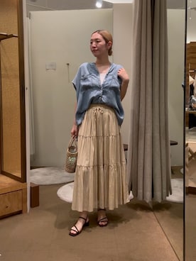 つっちぃさん（レディース・168cm）の夏コーディネート
