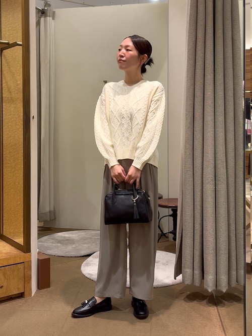 後ろ姿で惹きつける】バックレースアップニット（ニット/セーター