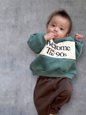 「アイテム（ママ＆ベビー）」を使った、_3734g_さん（キッズ・70cm）の秋コーディネート