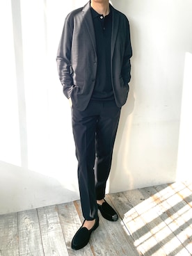 「MONSIEUR NICOLE（ムッシュニコル）のアイテム」を使った、MONSIEUR NICOLEさん（メンズ・175cm）の夏コーディネート