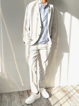 「MONSIEUR NICOLE（ムッシュニコル）のアイテム」を使った、MONSIEUR NICOLEさん（メンズ・175cm）の春コーディネート
