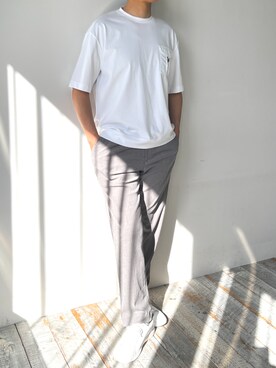 「MONSIEUR NICOLE（ムッシュニコル）のアイテム」を使った、MONSIEUR NICOLEさん（メンズ・175cm）の春コーディネート