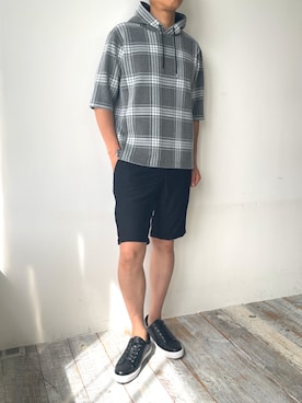 「MONSIEUR NICOLE（ムッシュニコル）のアイテム」を使った、MONSIEUR NICOLEさん（メンズ・175cm）の夏コーディネート