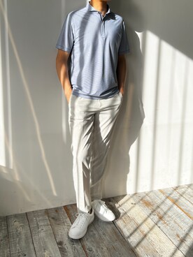 「MONSIEUR NICOLE（ムッシュニコル）のアイテム」を使った、MONSIEUR NICOLEさん（メンズ・175cm）の春コーディネート