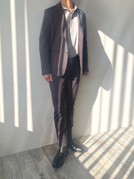 「MONSIEUR NICOLE（ムッシュニコル）のアイテム」を使った、MONSIEUR NICOLEさん（メンズ・175cm）の秋コーディネート