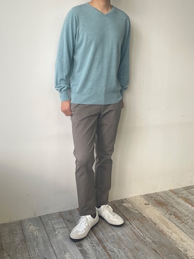 「MONSIEUR NICOLE（ムッシュニコル）のアイテム」を使った、MONSIEUR NICOLEさん（メンズ・175cm）の秋コーディネート