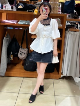 「VIS（ビス）のアイテム」を使った、R。さん（レディース・149cm）の夏コーディネート