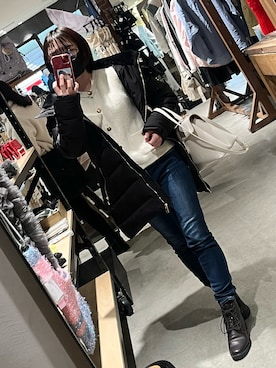 「AZUL by moussy（アズールバイマウジー）のアイテム」を使った、R。さん（骨格ナチュラル・レディース・149cm）の冬コーディネート