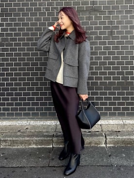 nakaneさん（レディース・153cm）の冬コーディネート