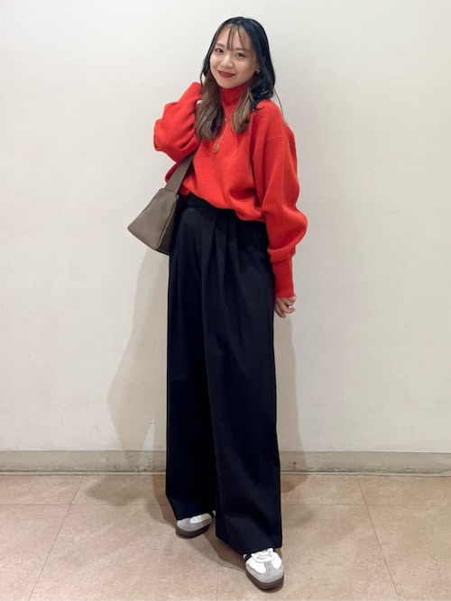 ミラノリブ タートルネック ニットプルオーバー ウォッシャブル