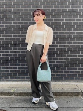 「LAPUIS（ラピュイ）のアイテム（アクセサリー）」を使った、nakaneさん（レディース・153cm）の夏コーディネート