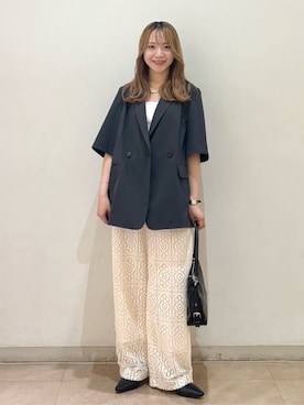 「アイテム（ジャケット/アウター）」を使った、nakaneさん（レディース・153cm）の秋コーディネート