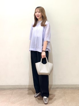 「BEAUTY&YOUTH UNITED ARROWS(ビューティーアンドユースユナイテッドアローズ)のアイテム(その他パンツ)」を使った、nakaneさん(レディース・153cm)の秋コーディネート