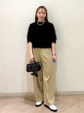 「BEAUTY&YOUTH UNITED ARROWS(ビューティーアンドユースユナイテッドアローズ)のアイテム(その他パンツ)」を使った、nakaneさん(レディース・153cm)の秋コーディネート