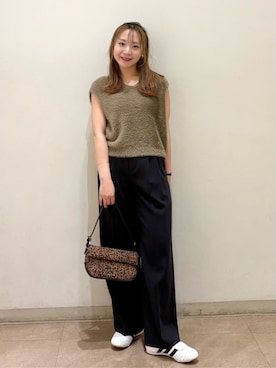 「BEAUTY&YOUTH UNITED ARROWS(ビューティーアンドユースユナイテッドアローズ)のアイテム(その他パンツ)」を使った、nakaneさん(レディース・153cm)の秋コーディネート