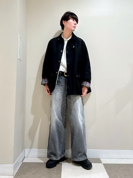 「Barbour（バブアー）のアイテム（ジャケット/アウター）」を使った、komaさん（メンズ・173cm）の秋コーディネート
