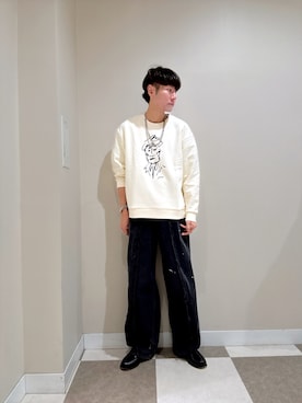 「アイテム（スウェット）」を使った、komaさん（メンズ・173cm）の秋コーディネート