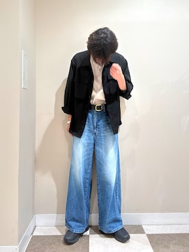 「SENSE OF PLACE by URBAN RESEARCH（センスオブプレイスバイアーバンリサーチ）のアイテム（シャツ/ブラウス）」を使った、komaさん（メンズ・173cm）の秋コーディネート