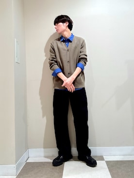 「ITEMS URBANRESEARCH（アイテムズ アーバンリサーチ）のアイテム（シャツ/ブラウス）」を使った、komaさん（メンズ・173cm）の秋コーディネート