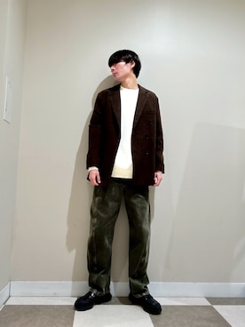 「アイテム（その他トップス）」を使った、komaさん（メンズ・173cm）の秋コーディネート