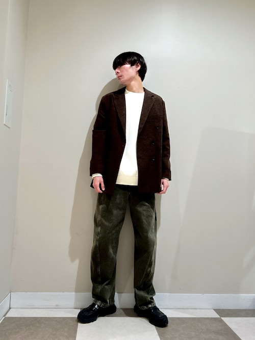 ウール混ダブルブレストジャケット（その他アウター）｜ITEMS