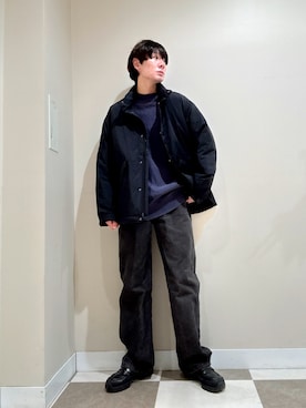 「アイテム（モッズコート）」を使った、komaさん（メンズ・173cm）の冬コーディネート