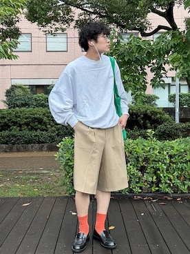 「アイテム（メガネ）」を使った、izuz57さん（メンズ・174cm）の秋コーディネート