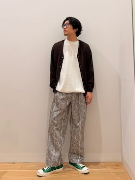 「SENSE OF PLACE by URBAN RESEARCH（センスオブプレイスバイアーバンリサーチ）のアイテム（Tシャツ/カットソー）」を使った、shinyaさん（メンズ・175cm）の秋コーディネート