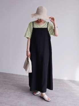 「reca（レカ）のアイテム（ワンピース/ドレス）」を使った、mayuさん（レディース・158cm）の夏コーディネート