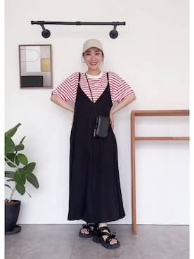 「reca（レカ）のアイテム（ワンピース/ドレス）」を使った、mayuさん（レディース・158cm）の夏コーディネート