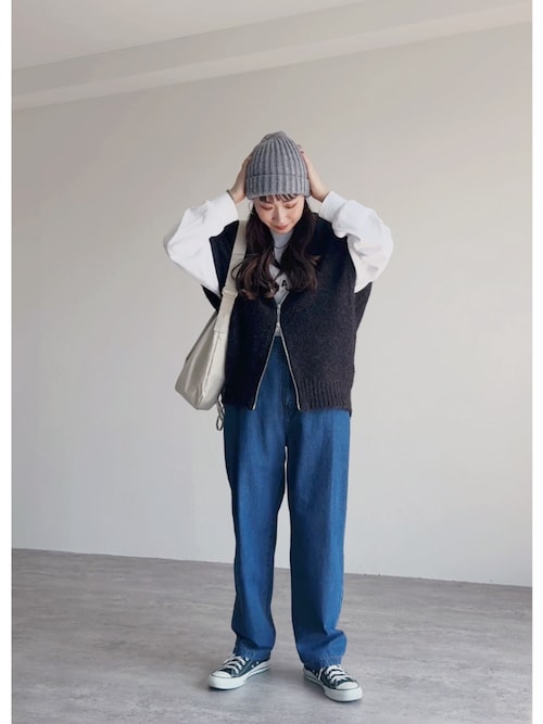 ダブルジップニットベスト（ベスト）｜reca（レカ）のファッション通販