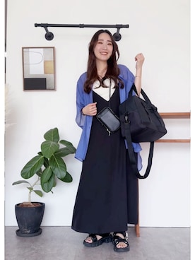 「reca（レカ）のアイテム（ワンピース/ドレス）」を使った、mayuさん（レディース・158cm）の夏コーディネート