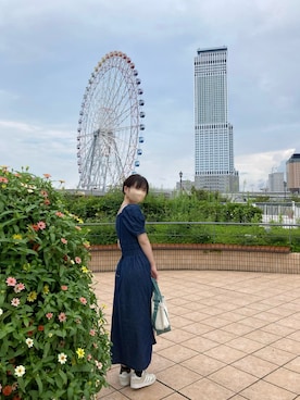 「31 Sons de mode（トランテアン　ソン　ドゥ　モード）のアイテム（ワンピース/ドレス）」を使った、hachi23さん（レディース・158cm）の夏コーディネート