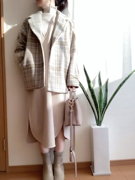 hachi23さん（レディース・158cm）の冬コーディネート