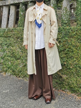 「MARTINE ROSE（マーティンローズ）のアイテム（ブーツ）」を使った、ｾﾒﾝﾄさん（メンズ・189cm）の秋コーディネート