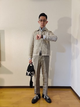 「アイテム（ブルゾン）」を使った、r.ima-10-3さん（メンズ・175cm・30代）の夏コーディネート