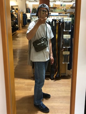 「BRAIN DEAD（ブレインデット）のアイテム」を使った、マーティーさん（メンズ・160cm）の春コーディネート