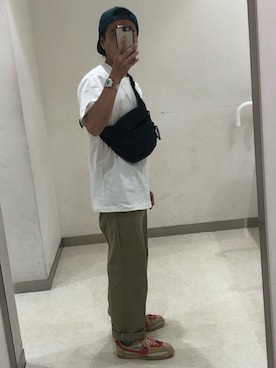 「BRIEFING（ブリーフィング）のアイテム」を使った、マーティーさん（メンズ・160cm）の秋コーディネート