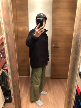 「BRAIN DEAD（ブレインデット）のアイテム」を使った、マーティーさん（メンズ・160cm）の秋コーディネート