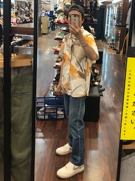 「BRAIN DEAD（ブレインデット）のアイテム」を使った、マーティーさん（メンズ・160cm）の夏コーディネート