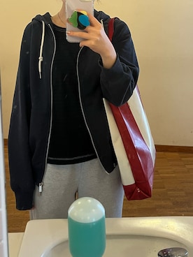 「CENE（セネ）のアイテム（リング）」を使った、彗さん（レディース・157cm）の春コーディネート