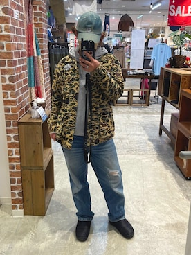 「Rodeo Crowns（ロデオクラウンズ）のアイテム（ジャケット/アウター）」を使った、小林 由佳さん（レディース・160cm）の冬コーディネート