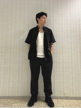 「FORK&SPOON（フォークアンドスプーン）のアイテム」を使った、栁 椋介さん（メンズ・172cm）の夏コーディネート