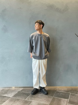 「Lui's（ルイス）のアイテム（スニーカー）」を使った、kazuhiramatsuさん（メンズ・168cm）の夏コーディネート