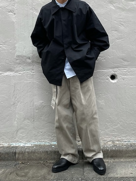 「CLANE（クラネ）のアイテム（パンツ）」を使った、kazuhiramatsuさん（メンズ・168cm）の秋コーディネート