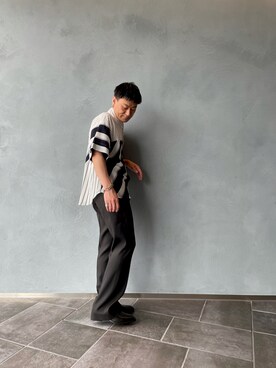 「Lui's（ルイス）のアイテム（シューズ）」を使った、kazuhiramatsuさん（メンズ・168cm）の夏コーディネート